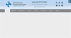 Desktop Screenshot of brentwoodfamilypetcare.com